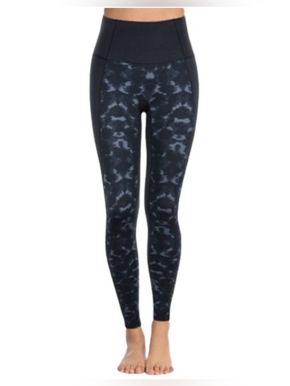 SPANX Black High-Waist Printed Leggings